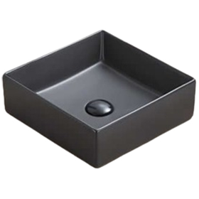 Washbasin Pate Square 78570B(35)MB, Black