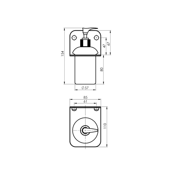 Bathroom Accessory Set Rubineta Alto 16011580, Black
