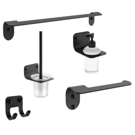Bathroom Accessory Set Rubineta Alto 16011580, Black