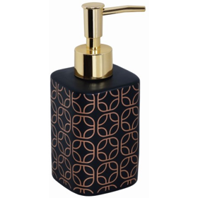 საპნის დისპენსერი Bisk Glossy 07968, Soap Dispenser, Black/Gold