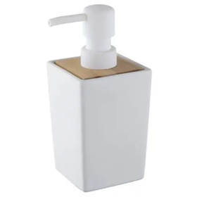 საპნის დისპენსერი Bisk Pure ceramic 06575, Soap Dispenser, White