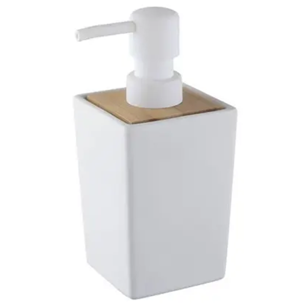 საპნის დისპენსერი Bisk Pure ceramic 06575, Soap Dispenser, White