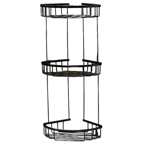 Bathroom Shelf Uso 74003B-e, Black