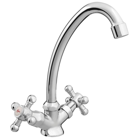 Kitchen faucet Rubineta RUBIN CERAMIC C8J006, Silver