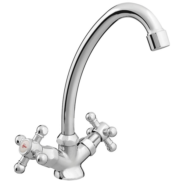Kitchen faucet Rubineta RUBIN CERAMIC C8J006, Silver