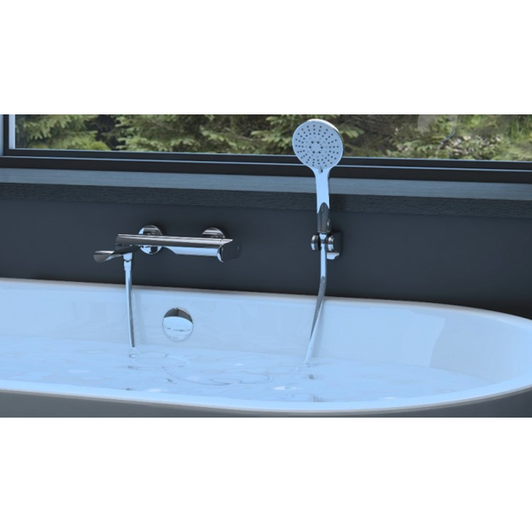 Bath faucet Rubineta Ultra-10, Silver