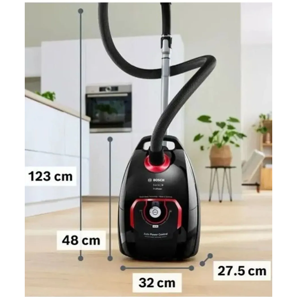 მტვერსასრუტი Bosch BGL8POW3A ProPower, 890W, 5L, Vacuum Cleaner, Black