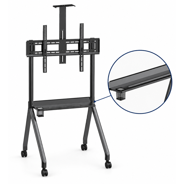 ტელევიზორის საკიდი AllScreen TR42, 42"-86", TV Mount With Roller, Black