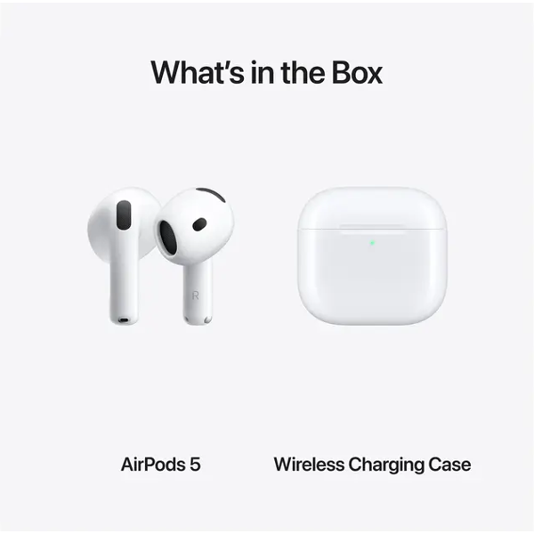 ყურსასმენი Apple MKFT4ZE/A AirPods 5, Earbuds, Wireless, Bluetooth, White