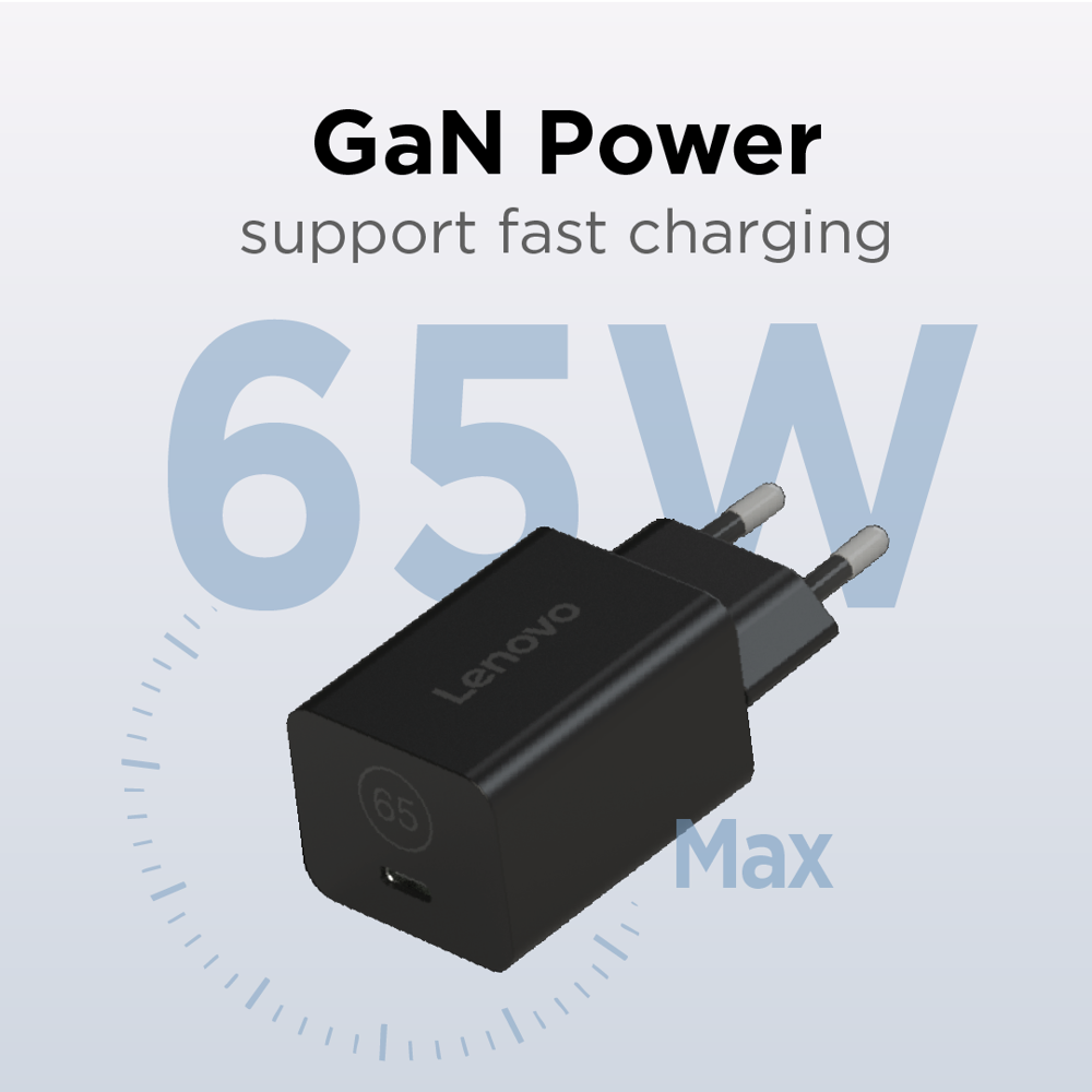 ნოუთბუქის დამტენი Lenovo 40AWGN65EU, 65W, 20V, 3.25A, Type-c, Laptop Charger