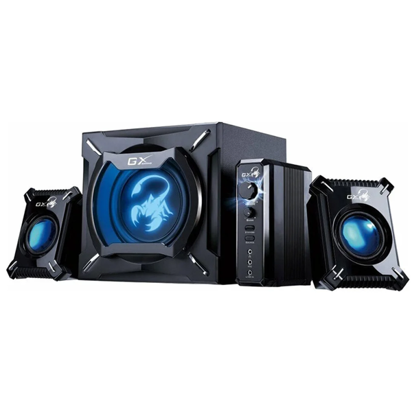 Speakers Genius 31730043400 SW-G2.1 1000, 26W, 3.5mm, RCA, Black