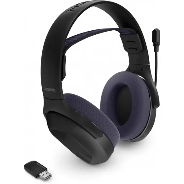 ყურსასმენი Lenovo GXD1R34013 Legion H410, Gaming Headset, Wireless, Bluetooth, USB, Black