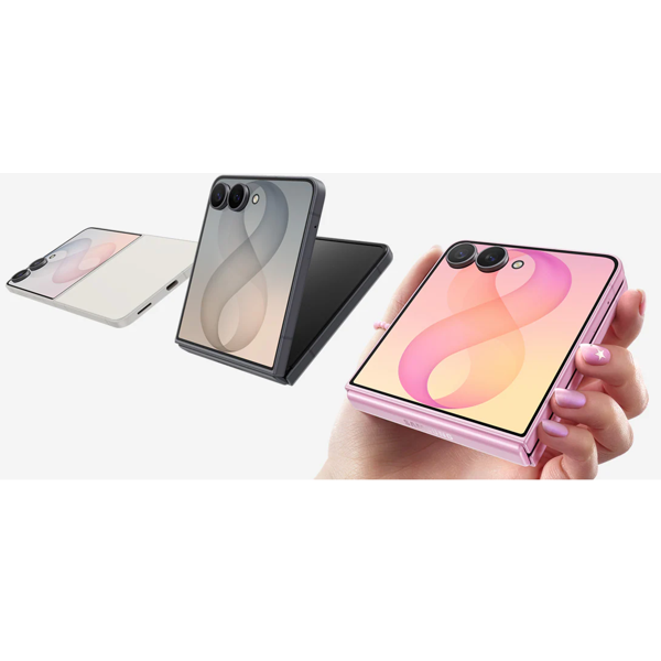 მობილური ტელეფონი Samsung Galaxy Z Flip 8, 12GB, 512GB, Nano-SIM + eSIM, 5G, NFC, Graphite