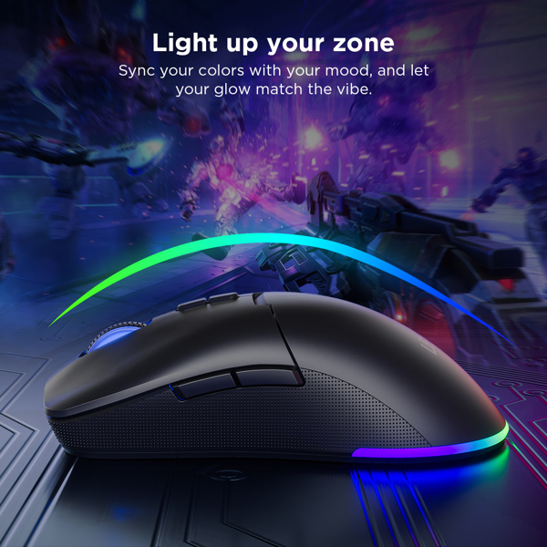 Gaming Mouse Lenovo GY51V60439 Legion M220, Wireless, Bluetooth, USB, Nebula Purple