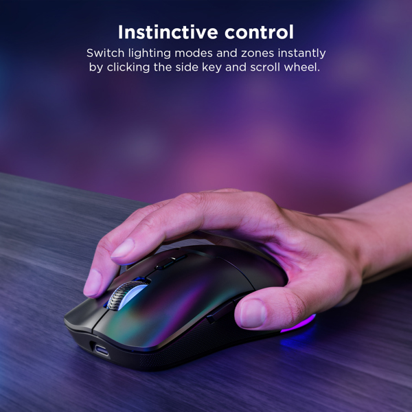 Gaming Mouse Lenovo GY51V60439 Legion M220, Wireless, Bluetooth, USB, Nebula Purple