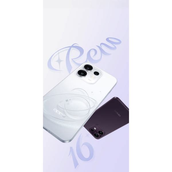 მობილური ტელეფონი OPPO Reno 16, 12GB, 256GB, Dual SIM, 5G, NFC, Twilight Violet
