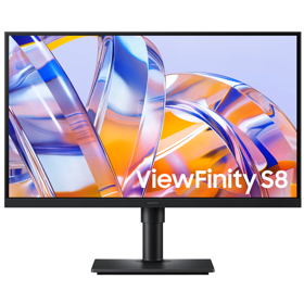 მონიტორი Samsung LS27H804UAIXCI ViewFinity S8 S80UH, 27", Monitor, HDMI, DP, USB, Type-c, LAN, 3.5mm, Black