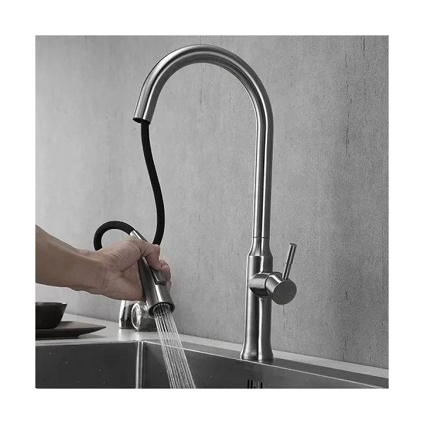 სამზარეულოს შემრევი Kettler Matilda KT3047SH-9, Kitchen faucet, Grey