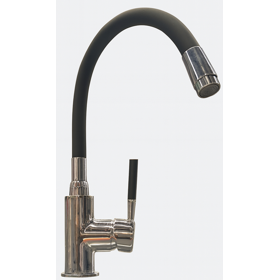 სამზარეულოს ონკანი სილიკონის მილით Golden Rose GR34024C, Kitchen faucet, Silver