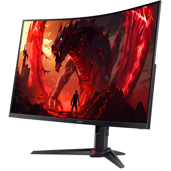 Curved Monitor Acer UM.HX3EE.105 XZ323QU Z1BMIIPRX, 32", VA, QHD, HDMI, DP, Black