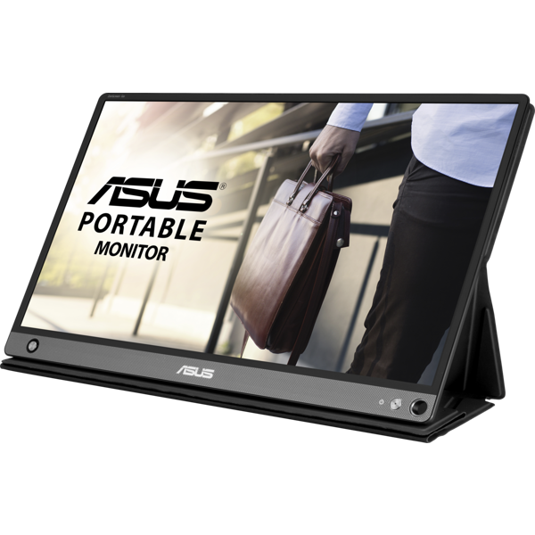 Monitor Asus 90LM04T0-B01170 MB16AHP ZenScreen Go, 15.6", IPS, FHD, MicroHDMI, Type-C, Black