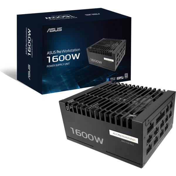 Power Supply ASUS 90YE00Z2-B0NA00 Pro WS, 1600W, 80 PLUS Platinum, Black