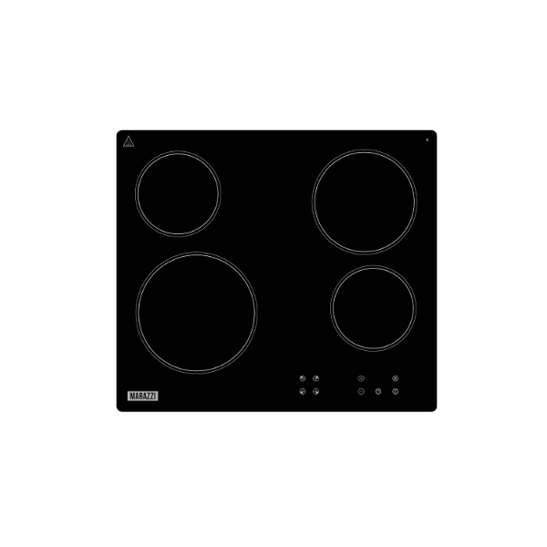 Built-in electric Cooktop Marazzi MSBH-HLC60B6(BG), Black