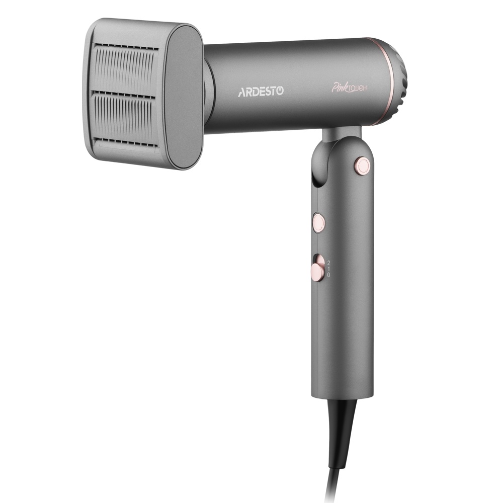 თმის საშრობი Ardesto HD-R360PT Pink Touch, 1300W, Hair Dryer, Grey
