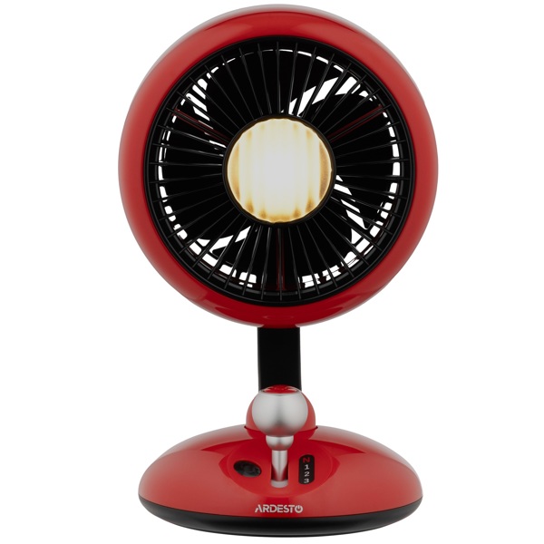 ვენტილატორი Ardesto FT-F3600RD AviaFan, 3.7W, Rechargeable Fan, Red
