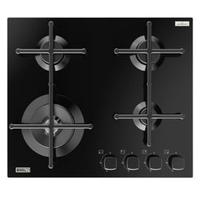ჩასაშენებელი გაზის ქურის ზედაპირი Marazzi MVBH-G60S4K19(BG), Built-in Gas Cooktop, Black