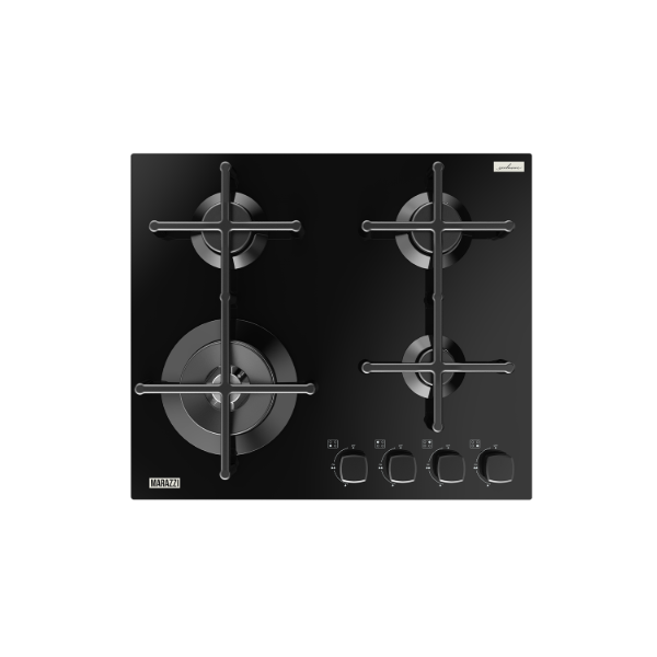 ჩასაშენებელი გაზის ქურის ზედაპირი Marazzi MVBH-G60S4K19(BG), Built-in Gas Cooktop, Black