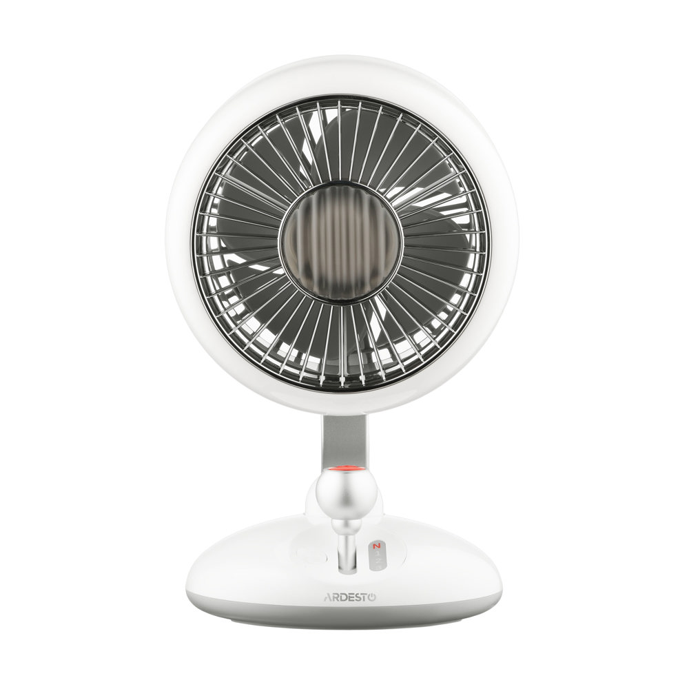 ვენტილატორი Ardesto FT-F3600W AviaFan, 3.7W, Rechargeable Fan, White