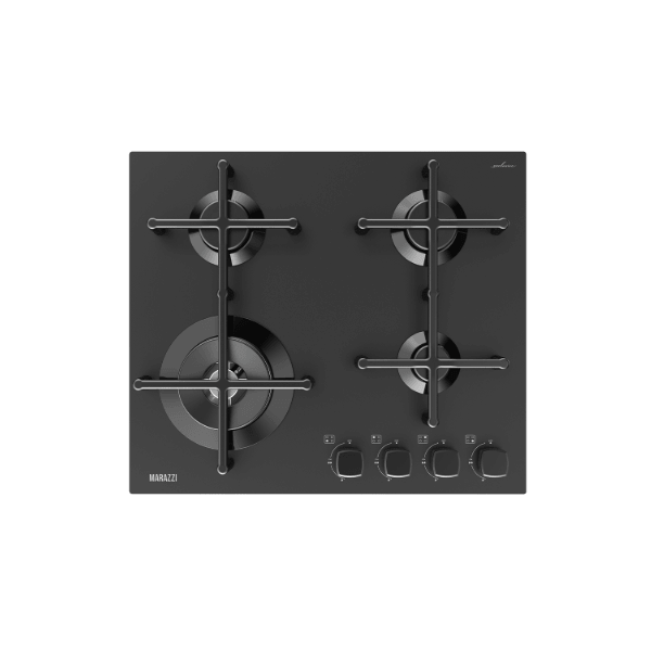 ჩასაშენებელი გაზის ქურის ზედაპირი Marazzi MVBH-G60S4K19(BMGS), Built-in Gas Cooktop, Black