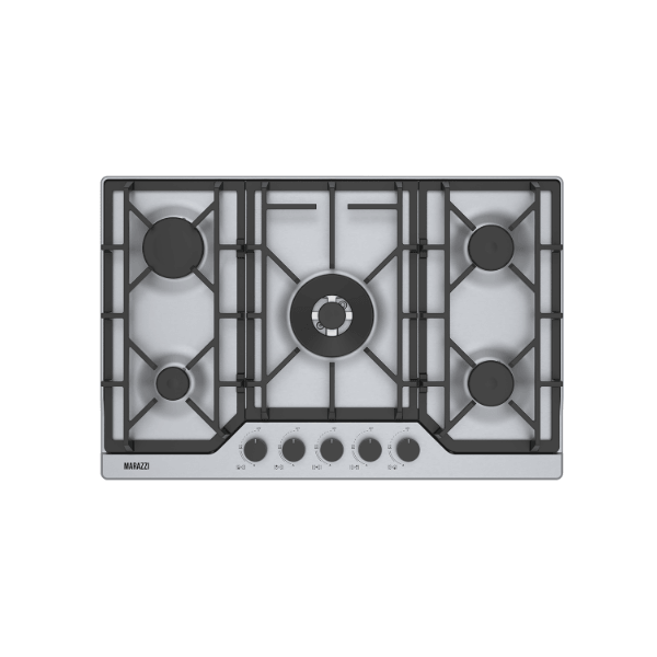 ჩასაშენებელი გაზის ქურის ზედაპირი Marazzi MVBH-G75S5(SS), Built-in Gas Cooktop, Silver