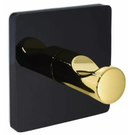 პირსახოცის საკიდი Bisk Style 5x5, Towel Rack, Black/Gold