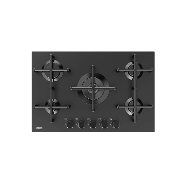 ჩასაშენებელი გაზის ქურის ზედაპირი Marazzi MVBH-G75S4K19(BMGS), Built-in Gas Cooktop, Black