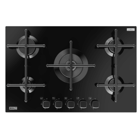 ჩასაშენებელი გაზის ქურის ზედაპირი Marazzi MVBH-G75S4K19(BG), Built-in Gas Cooktop, Black