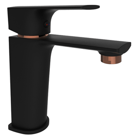 Washbasin faucet Rubineta Modena 18 BK RG, Black