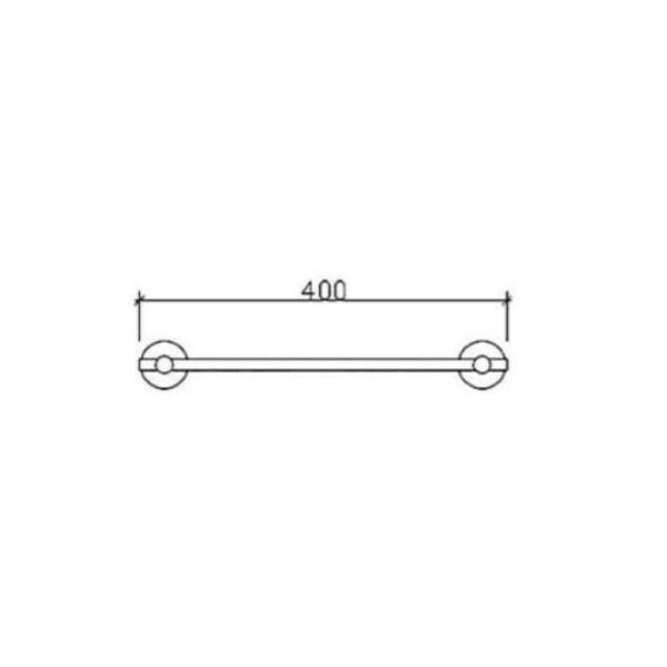 პირსახოცის საკიდი Tema 71306, Towel Rack, Chrome