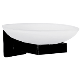 Soap Dish TEMEKS 71703 B-e, Black/White