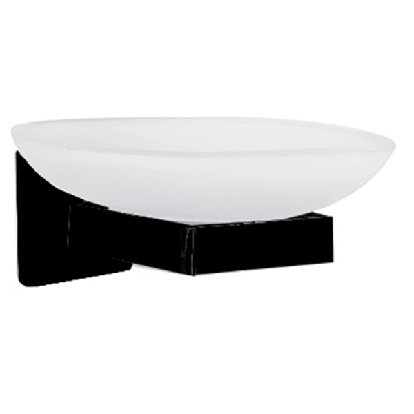 Soap Dish TEMEKS 71703 B-e, Black/White