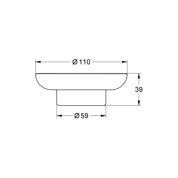 Soap Dish Grohe Bau Cosmopolitan 40368001, Transparent