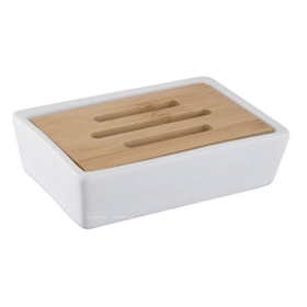 სასაპნე Bisk Pure ceramic 06577, Soap Dish, White