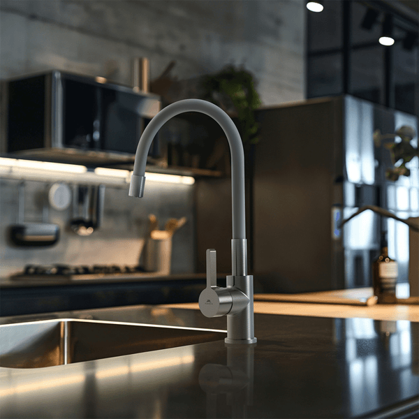 Kitchen faucet Rubineta FLEXY-33 (DG), Grey