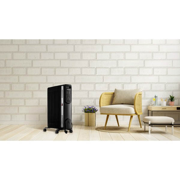 Oil Radiator Ardesto OFH-E11X2, 2500W, 25m², Black