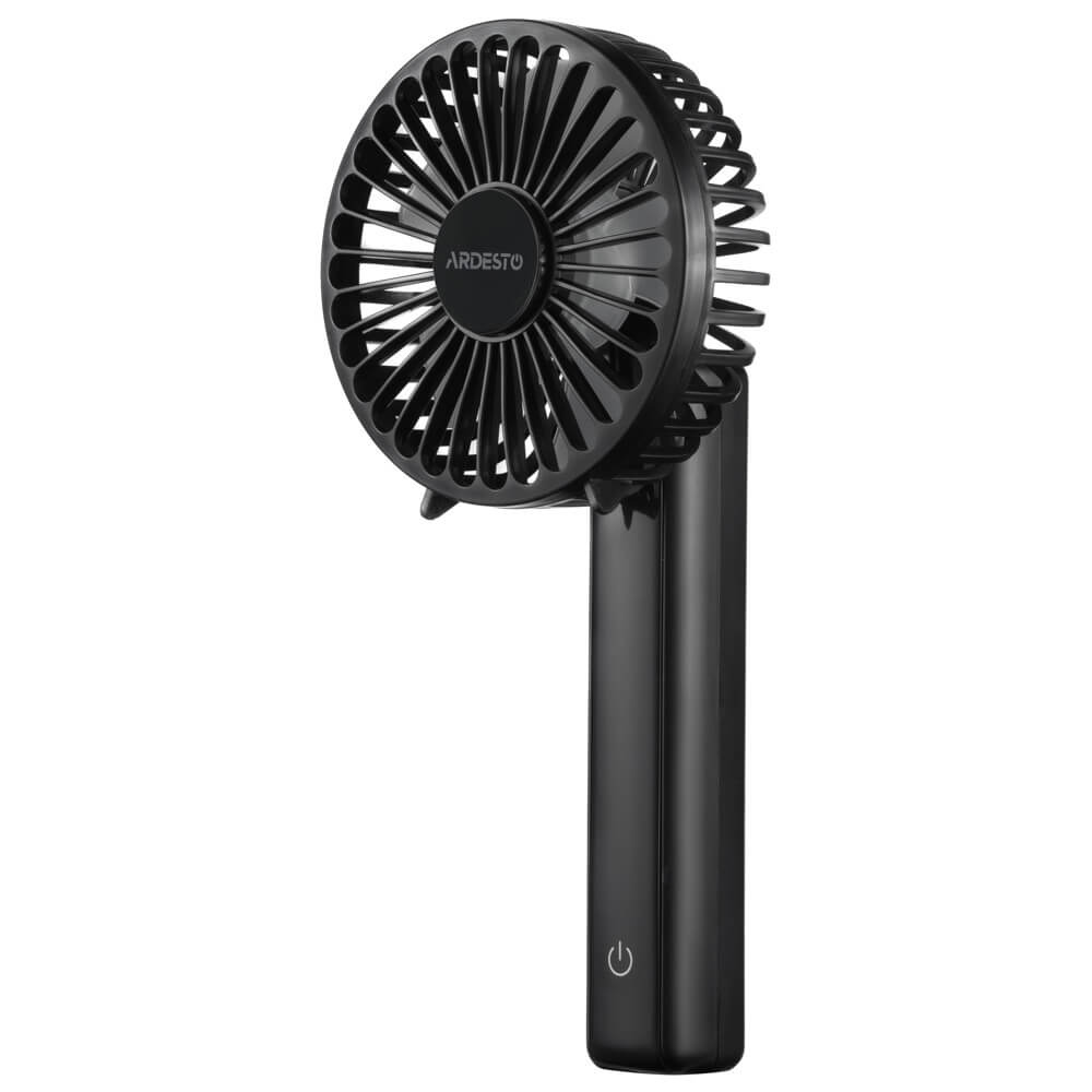 ვენტილატორი Ardesto FN-HS-2000, 5W, Rechargeable Fan, Black