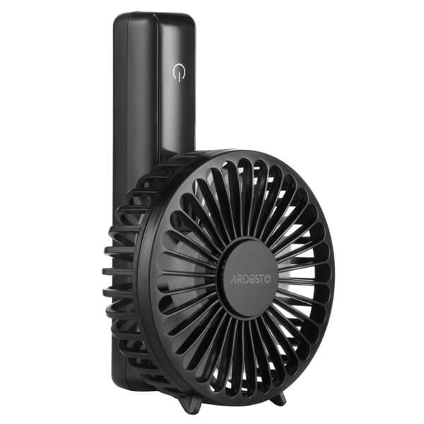 Rechargeable Fan Ardesto FN-HS-2000, 5W, Black