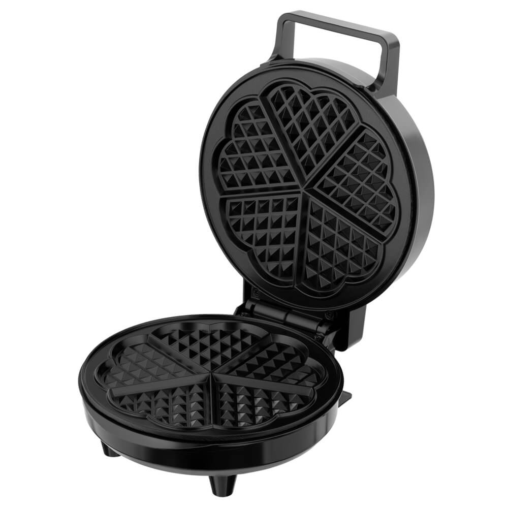 ვაფლის აპარატი Ardesto SM-L100RHEART, 1200W, Waffle Maker, Black