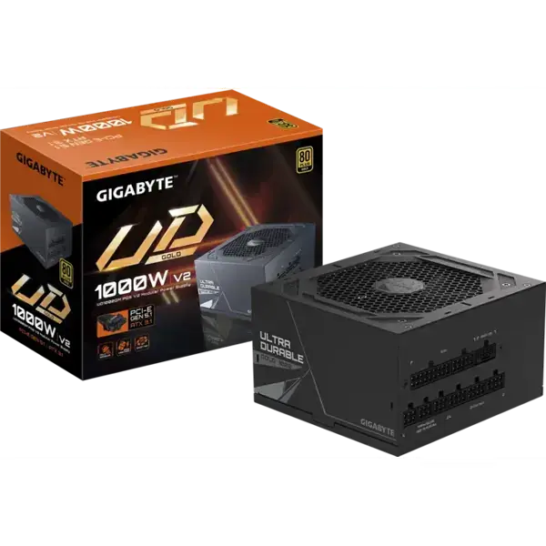 კვების ბლოკი Gigabyte GP-UD1000GM_PG5_V2, 1000W,  80Plus Gold, Power Supply, Black