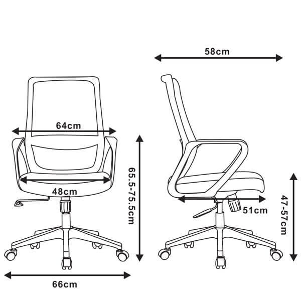 საოფისე სავარძელი 2E 2E-OC140-BLACK, Office Chair, Black